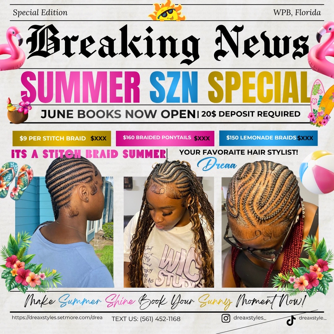 @Wpb & South Bay Fl. braider 📍
