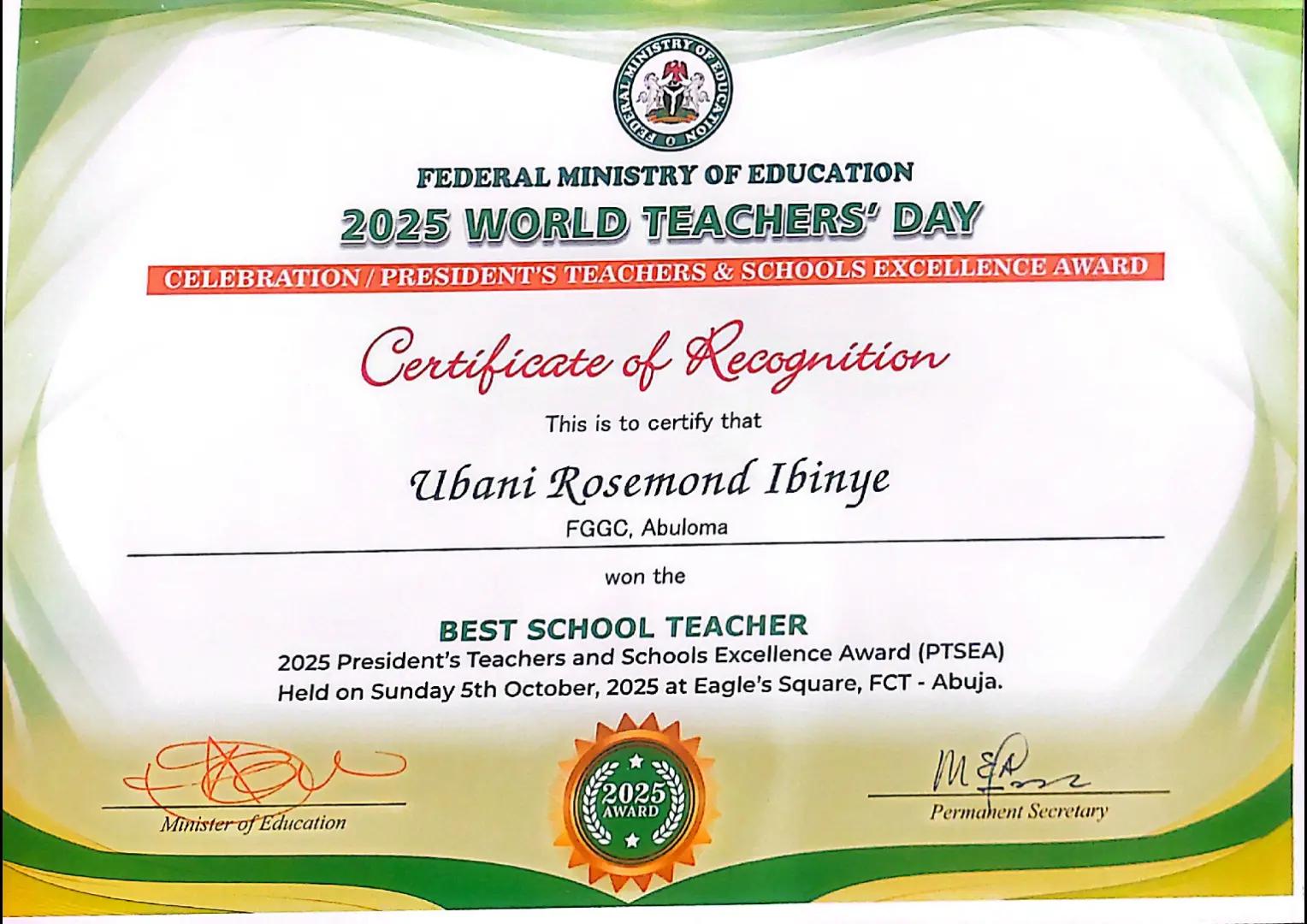 @Rosemond Ibinye Ubani