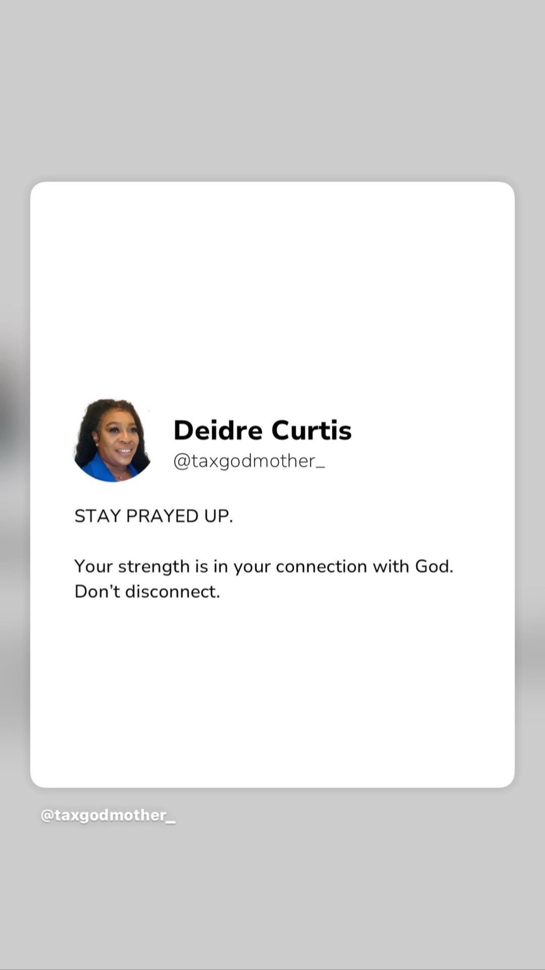 @Deidre