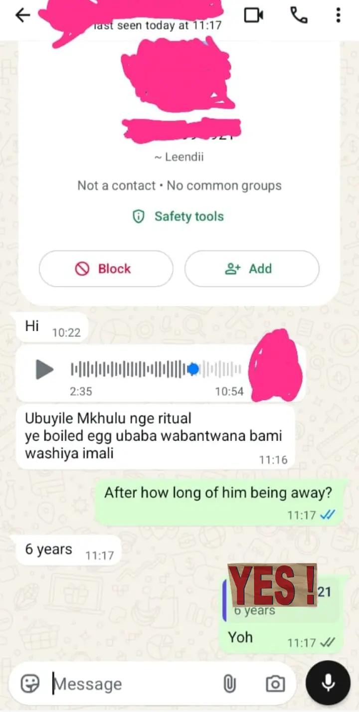 @Gogo mamoyo mazololo.