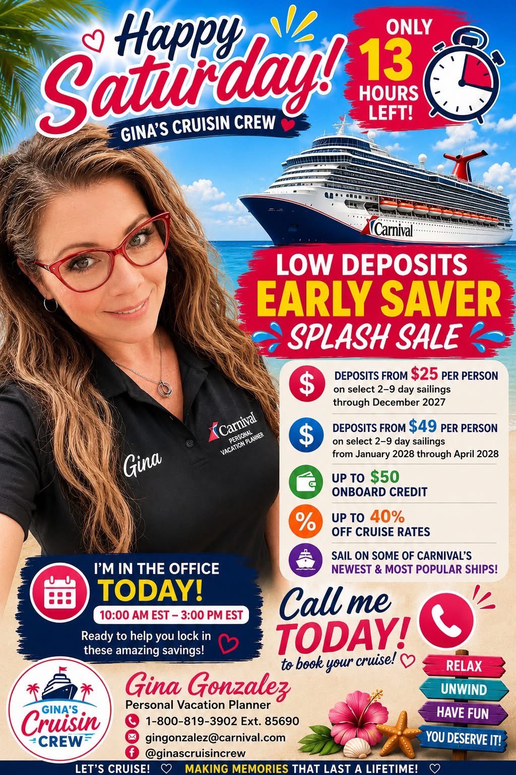 @🛳️ Gina&rsquo;s Cruisin Crew 🛳️