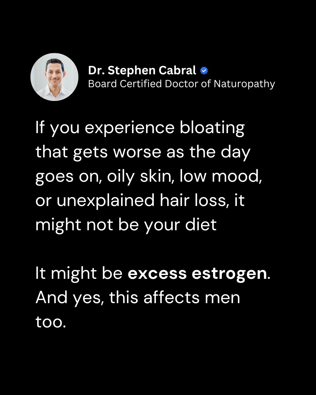@Dr. Stephen Cabral