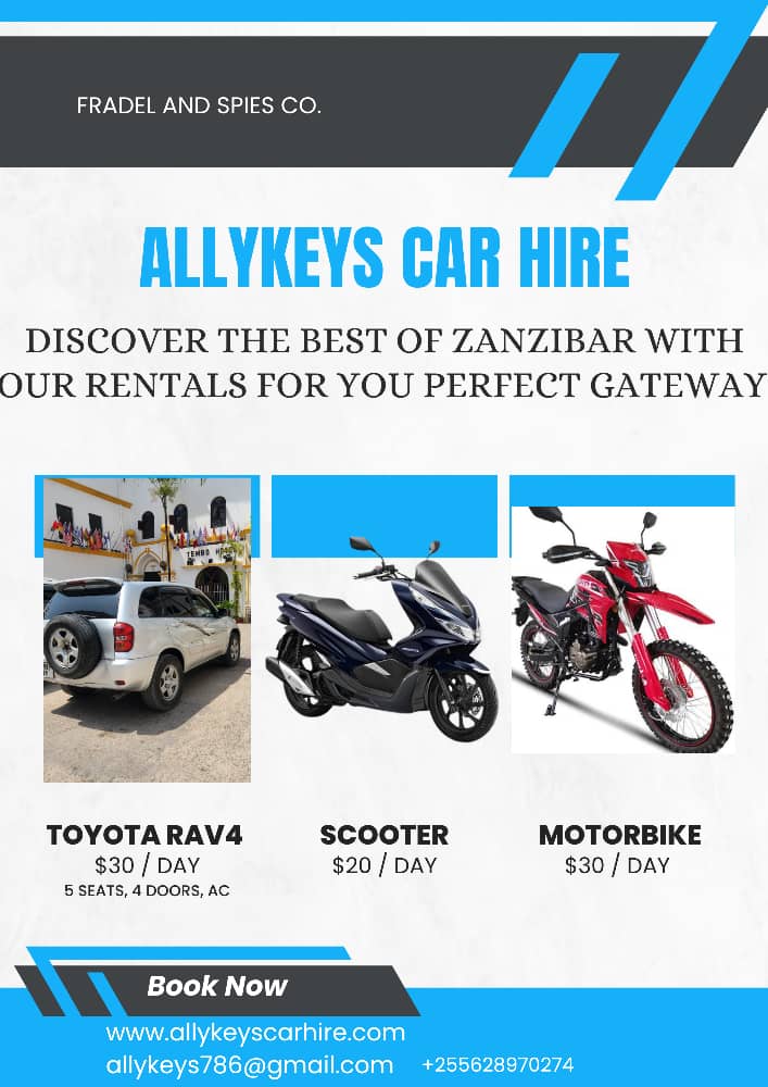 @Zanzibar Rentals | AllyKeys