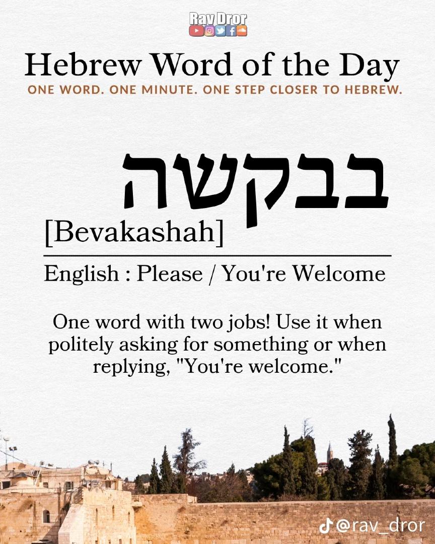 @Rav Dror