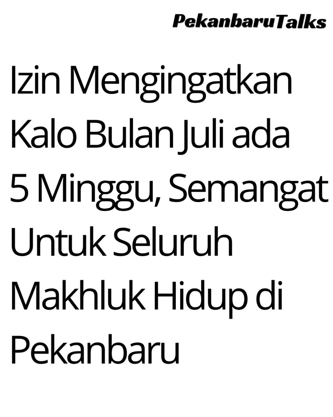 @PekanbaruTalks