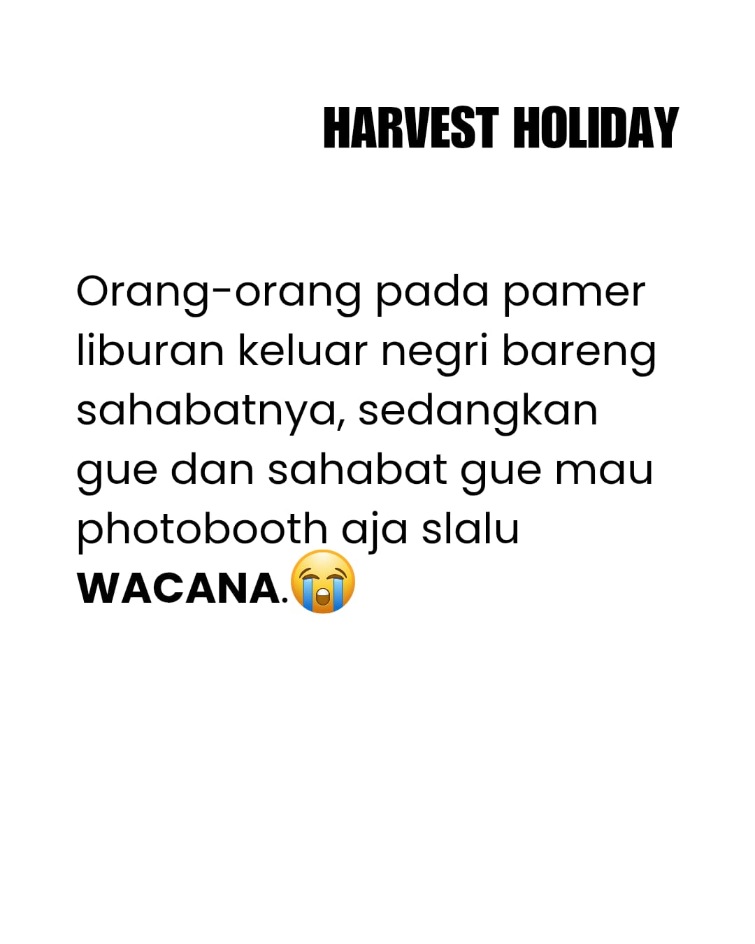 @Harvest Holiday