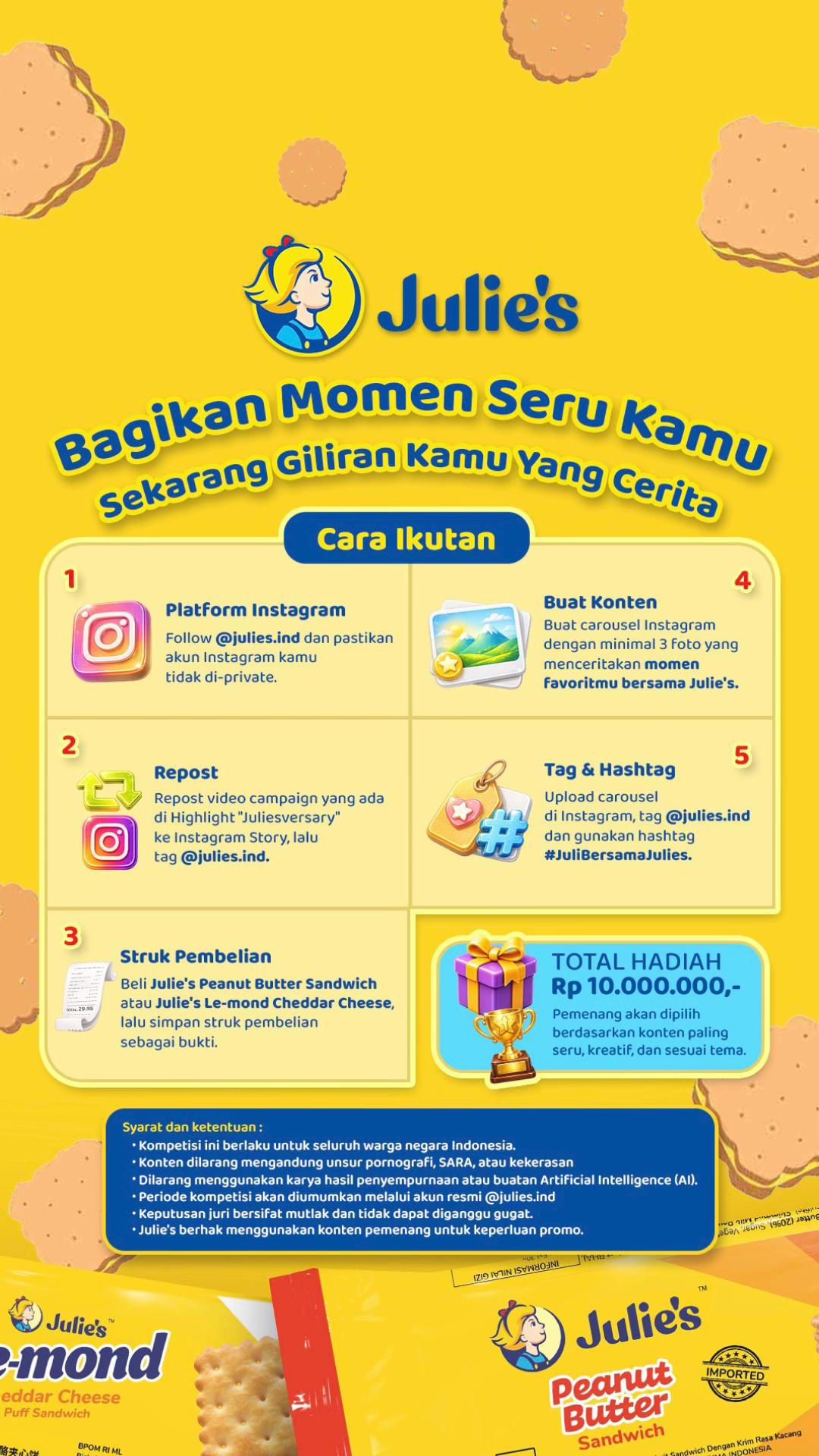 @Julie&rsquo;s Biscuit Indonesia