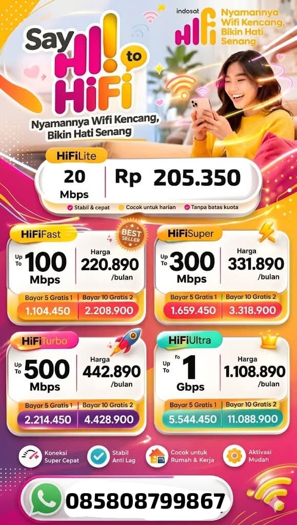 @WIFI Indosat hifi 🤝 MNC play