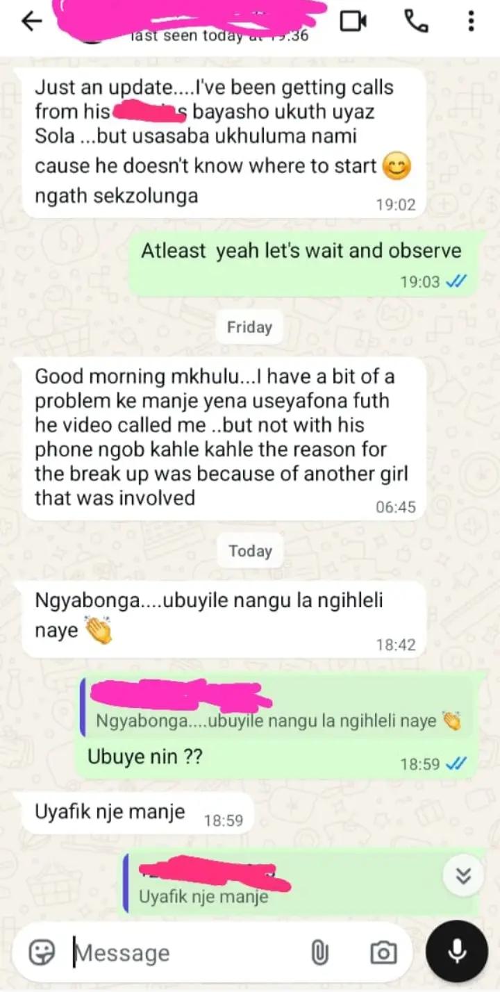@Gogo mamoyo mazololo.
