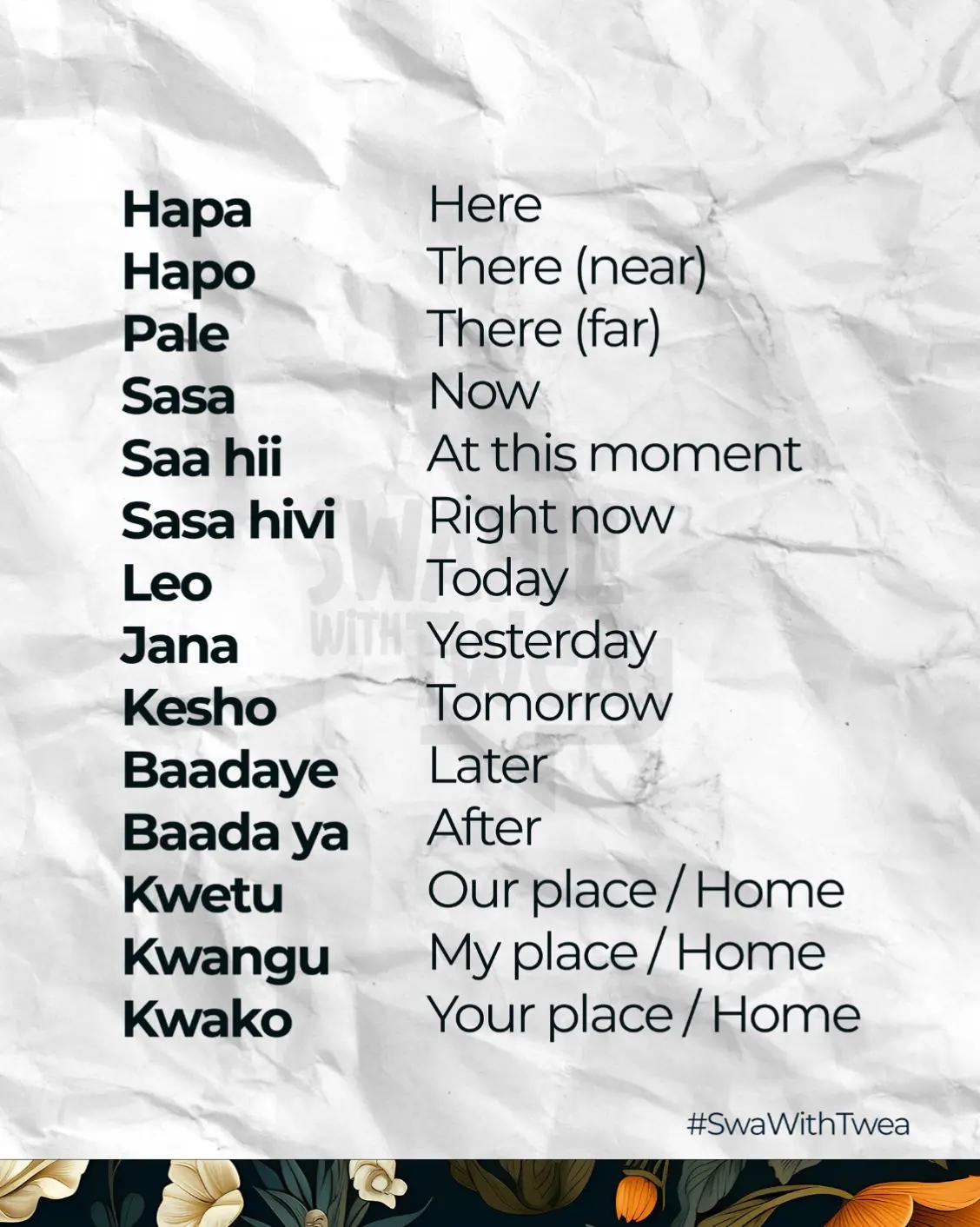 @Swahili With Twea