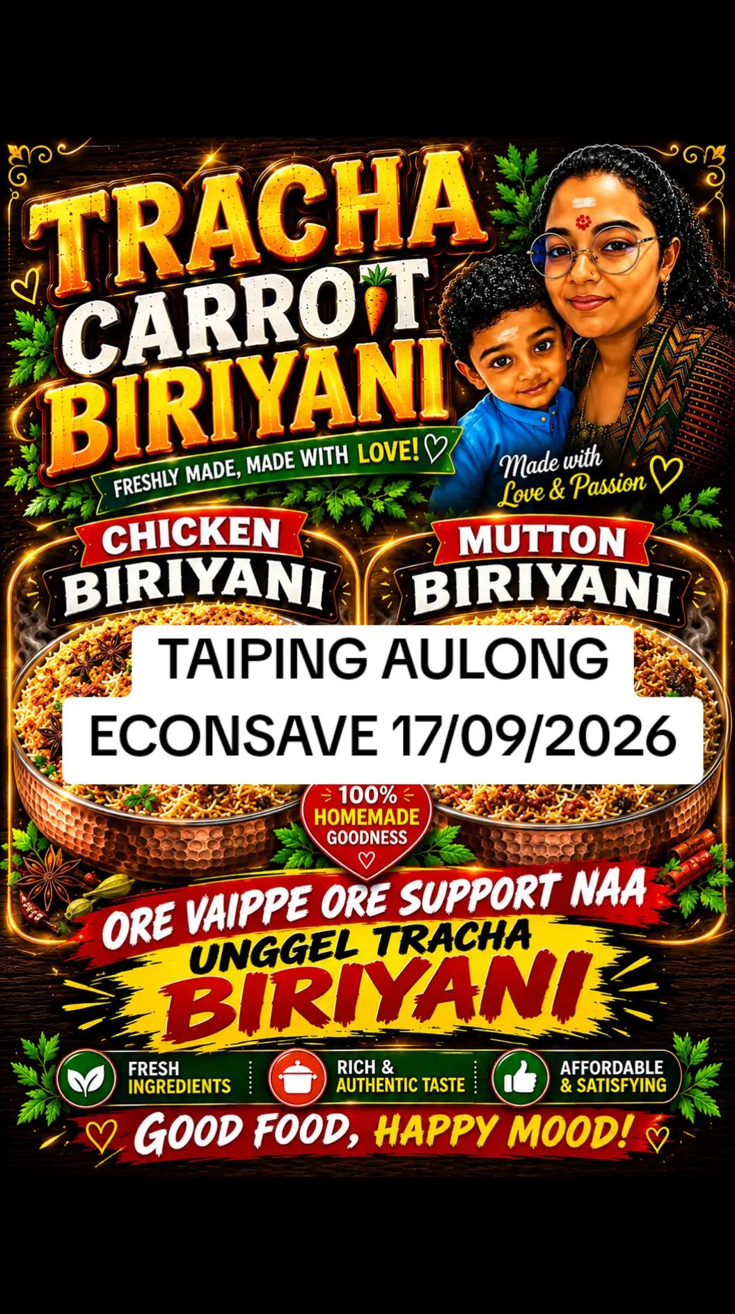 @TRACHA CARROT CHICKEN BIRIYANI