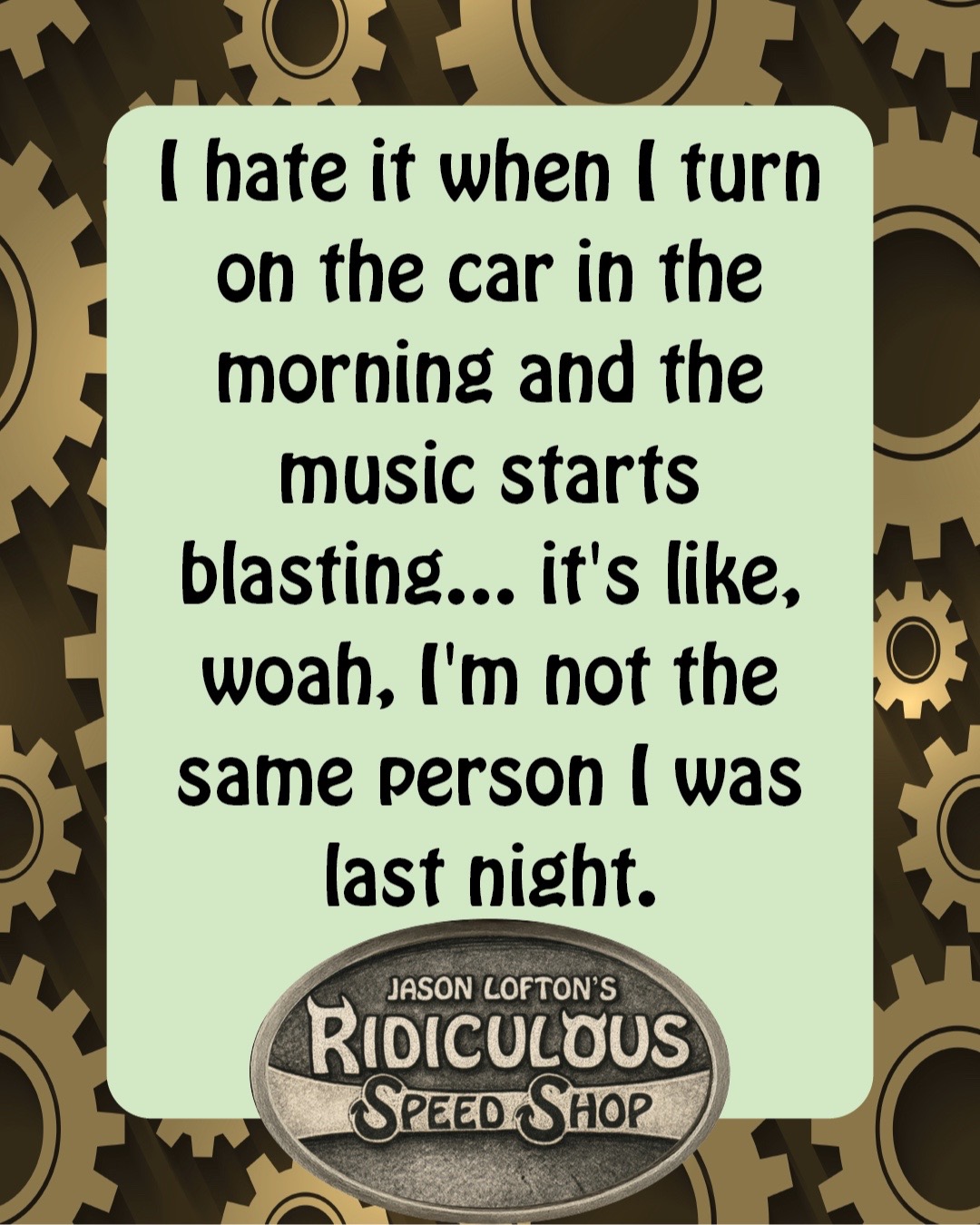 @RIDICULOUS SPEED SHOP