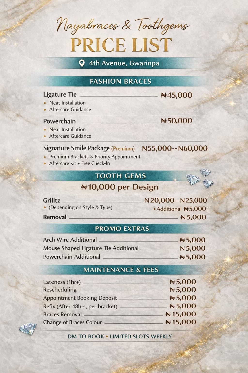 @Abuja Fashion Braces/Toothgems