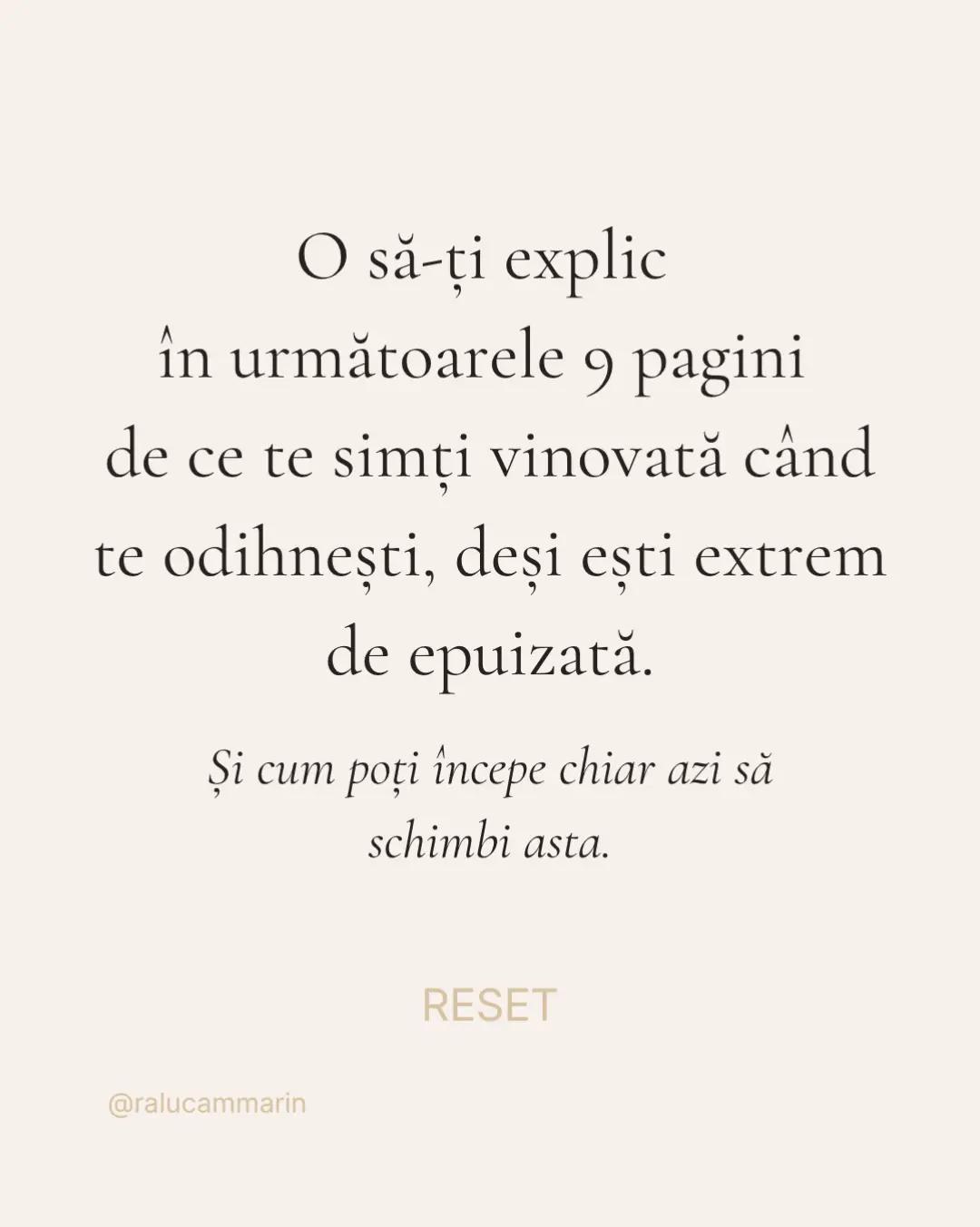 @Raluca Marin | RESET