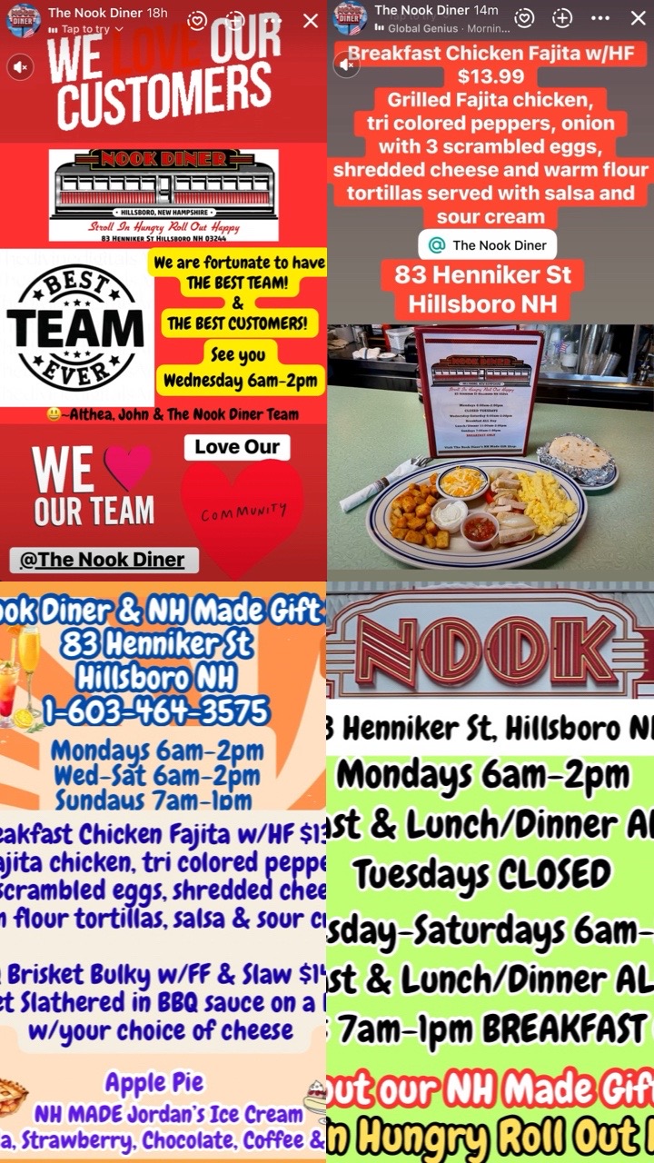 @The Nook Diner Hillsboro NH