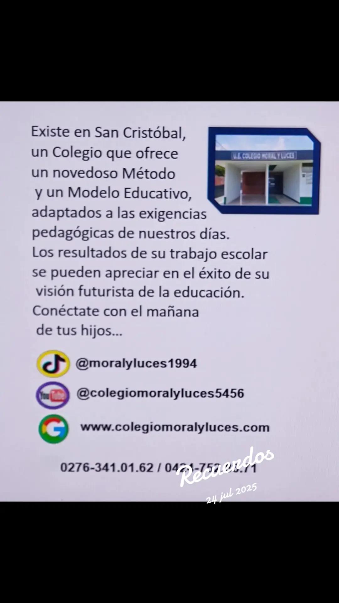 @U.E MORAL Y LUCES