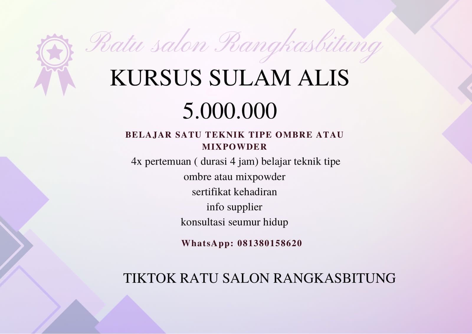 @Ratu Salon Rangkasbitung