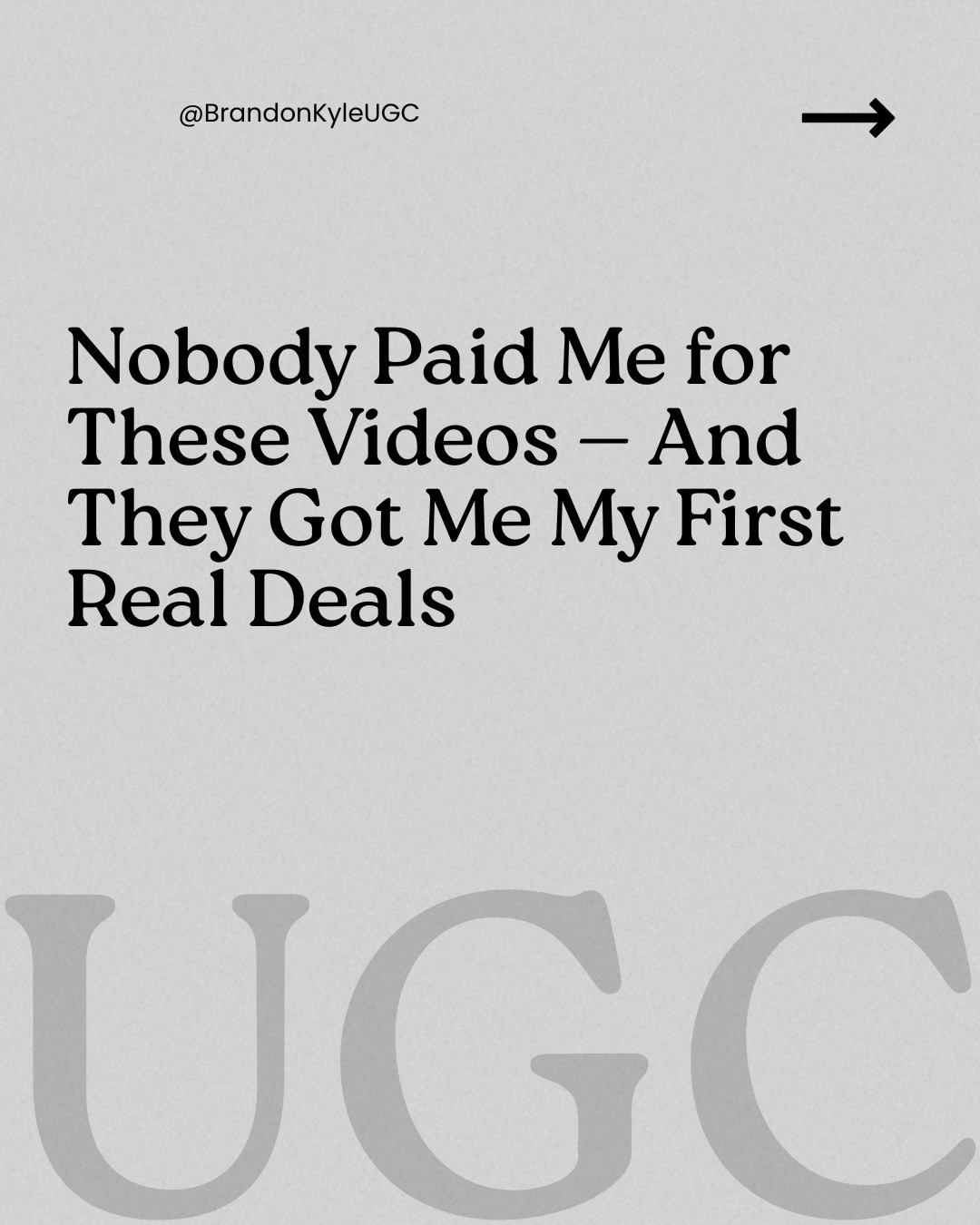 @Brandon - UGC Content Creator