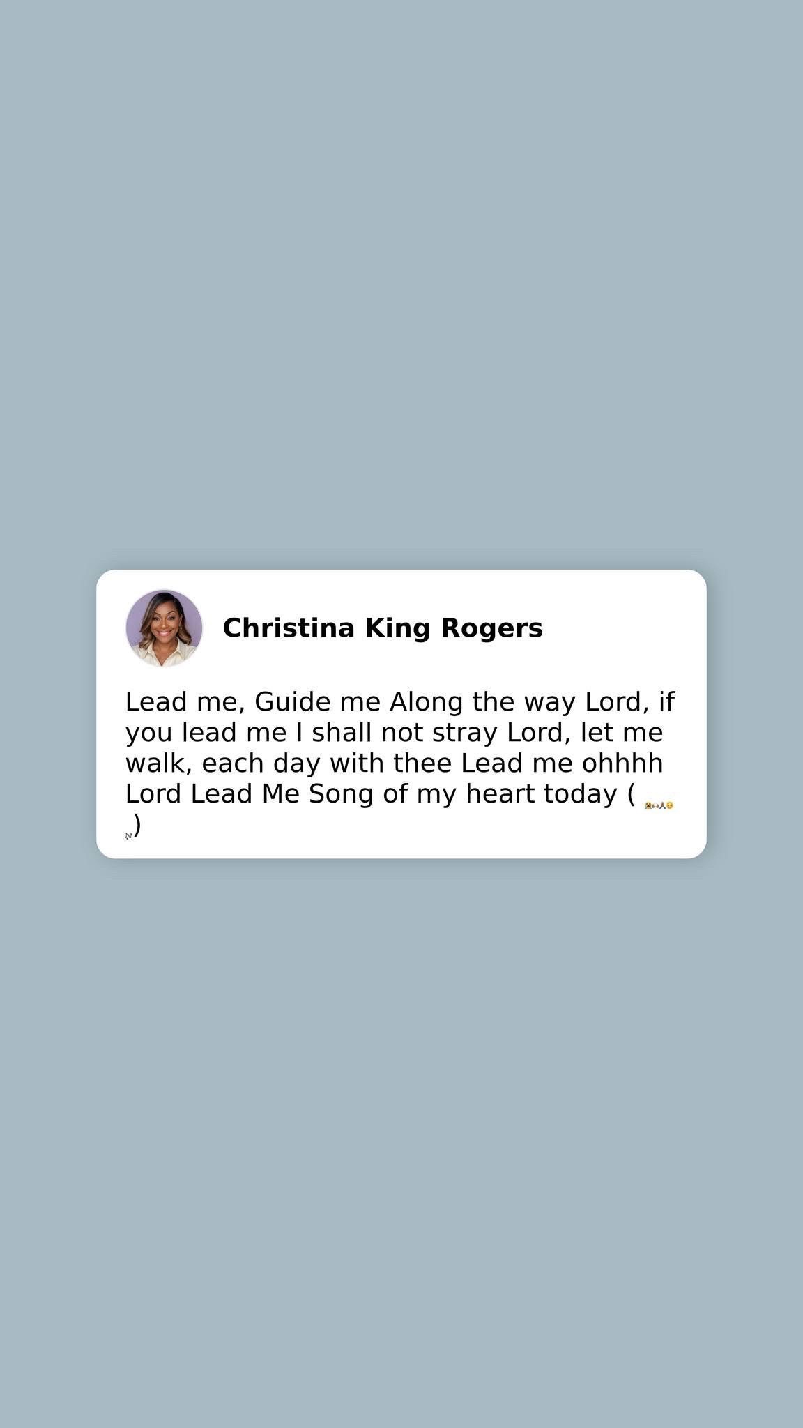 @Christina King Rogers