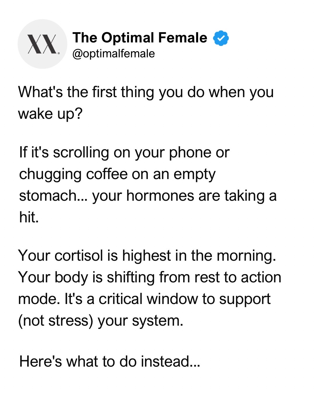 @The Optimal Female