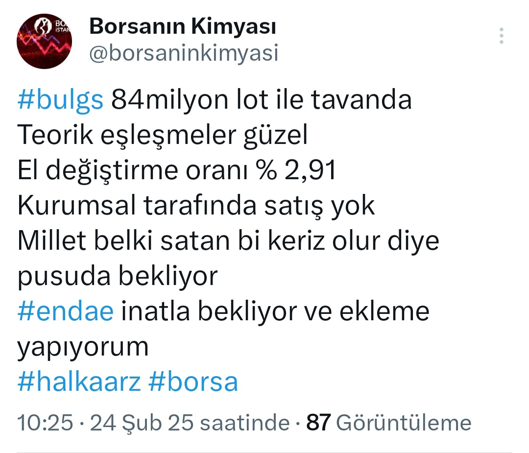 @Borsanın Kimyası