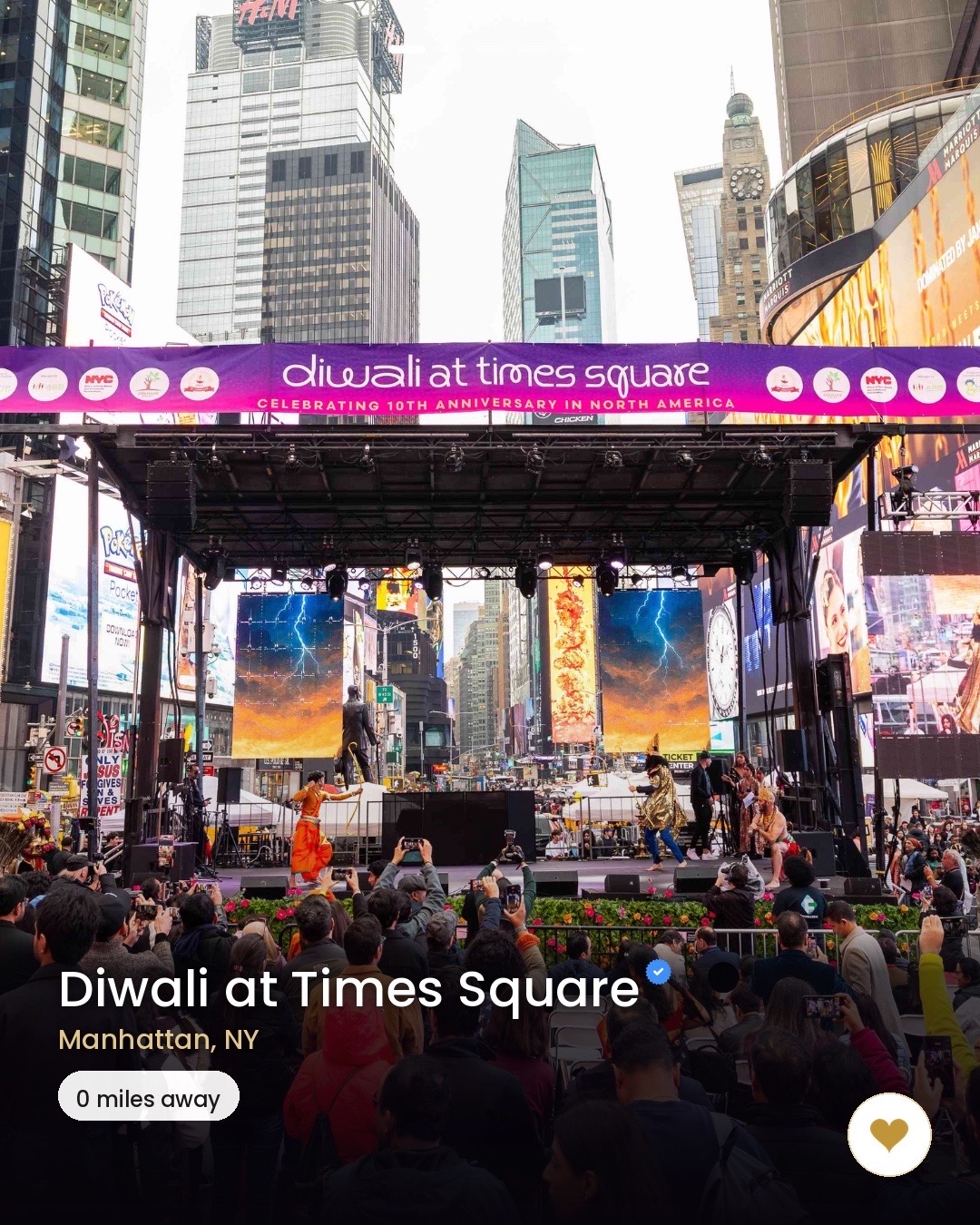 @Diwali at Times Square