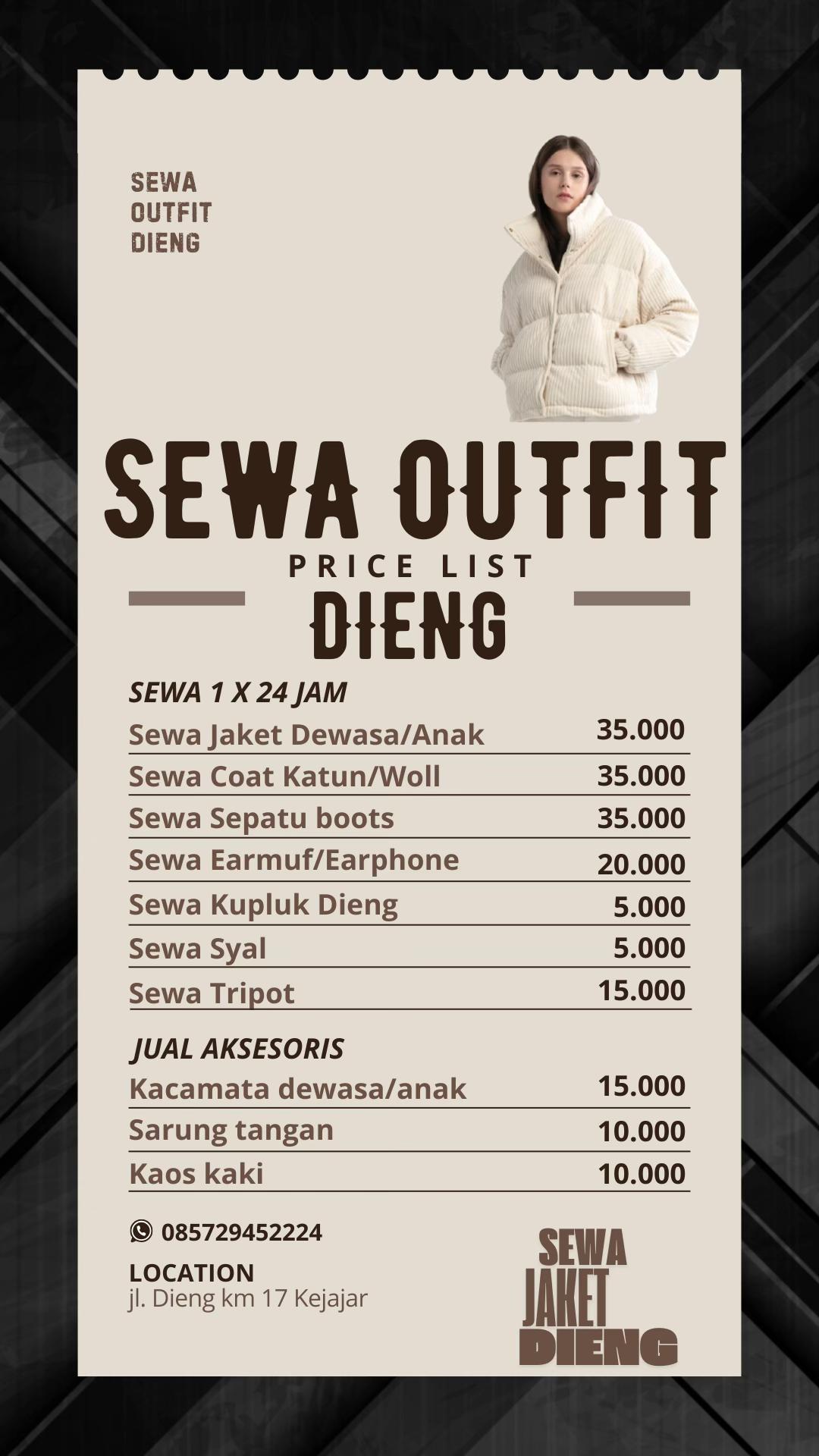 @SewaOutfit Dieng