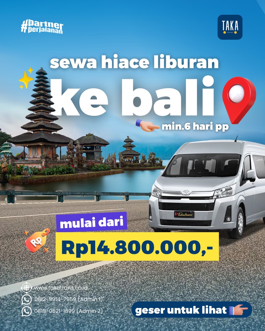 @Takatrans | Sewa Hiace Luxury