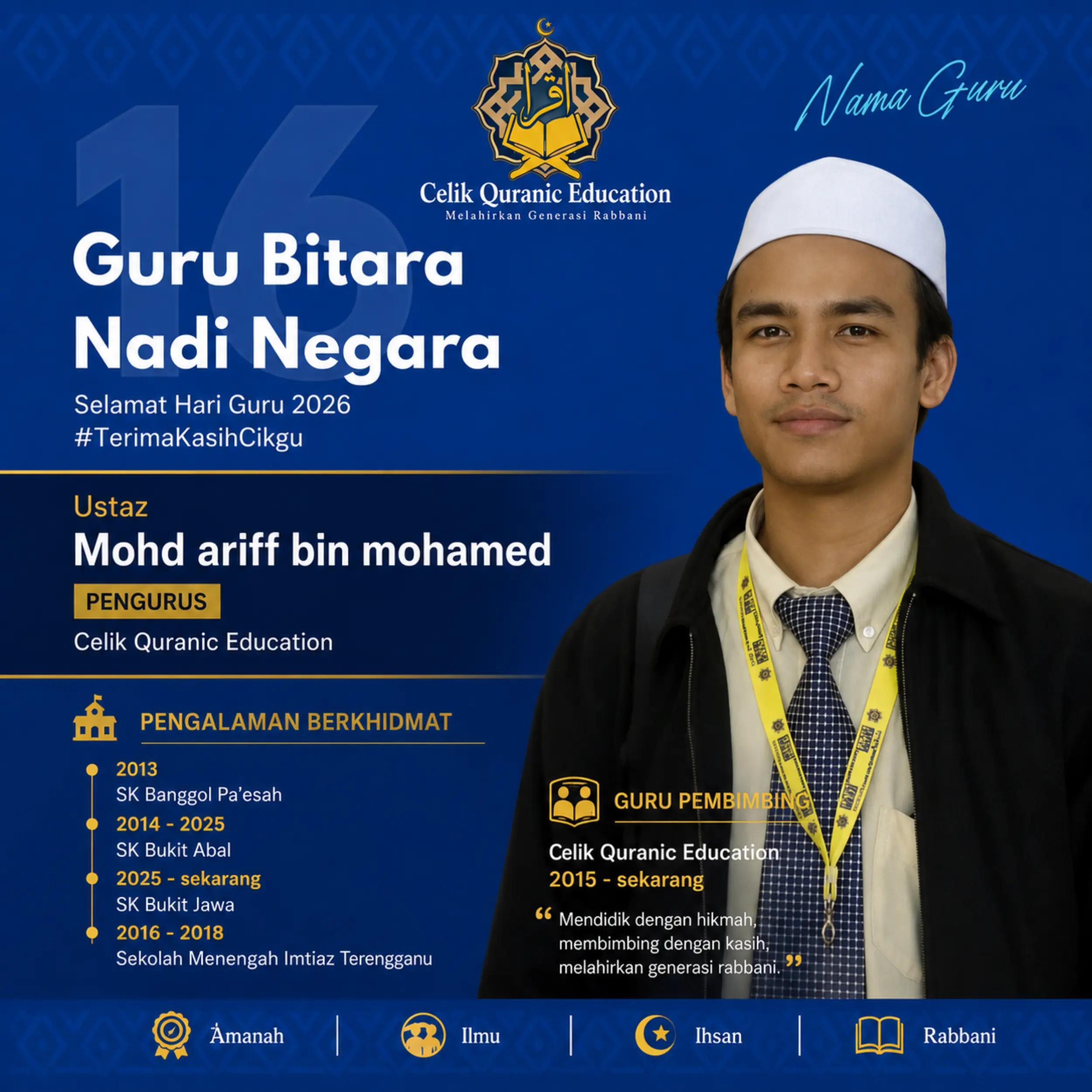 @Mohd Ariff