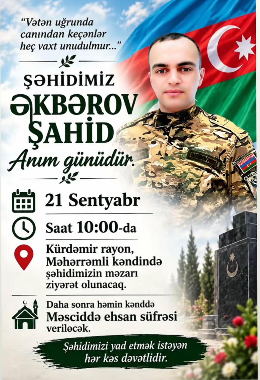 @ŞƏHİDLƏR ÖLMƏZ VƏTƏN BÖLÜNMƏZ