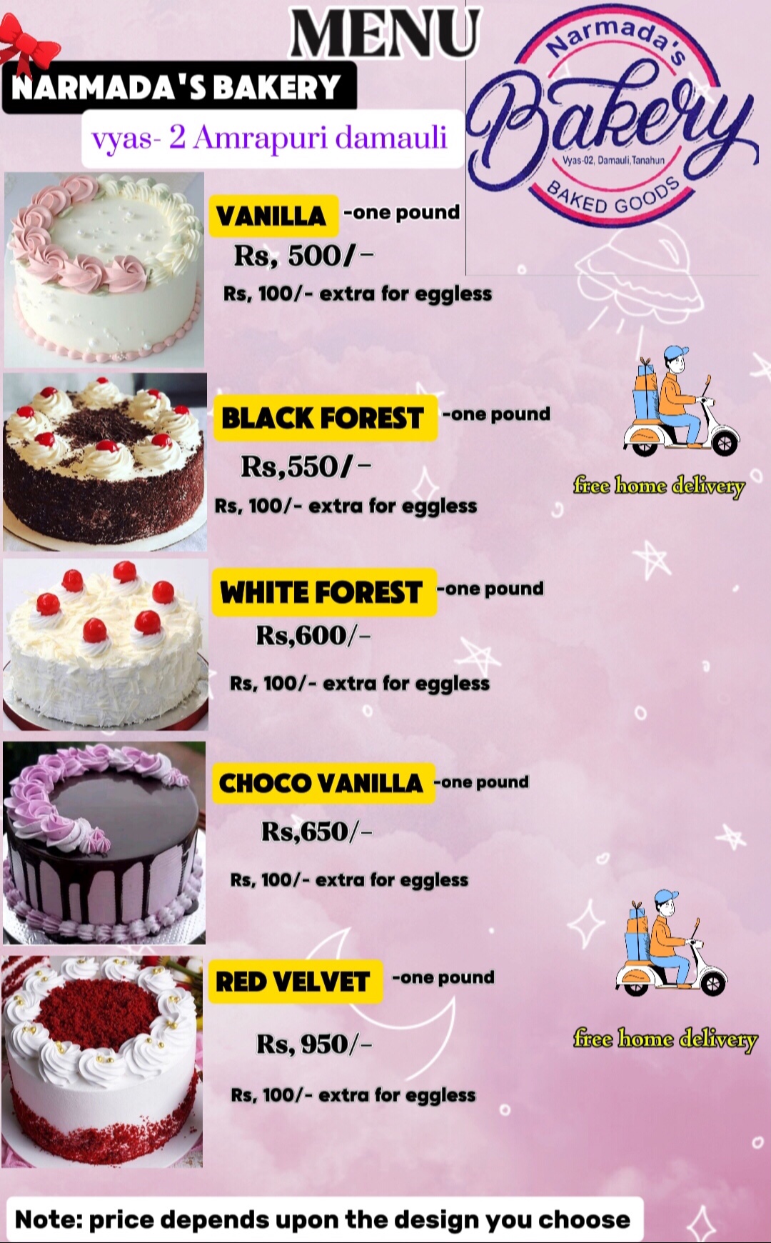 @Narmada's Bakery