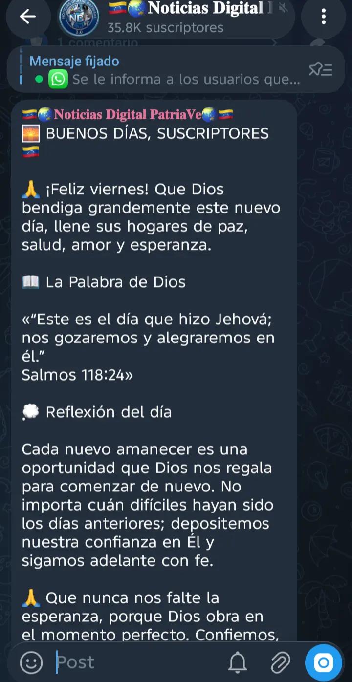 @NoticiasDPatria_Ve