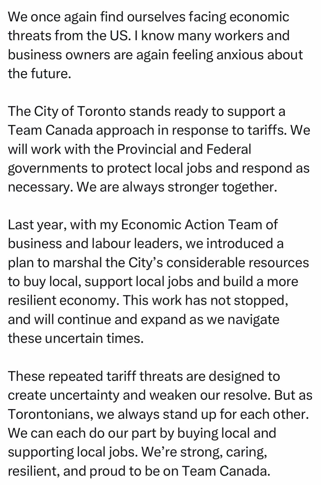 @Mayor Olivia Chow