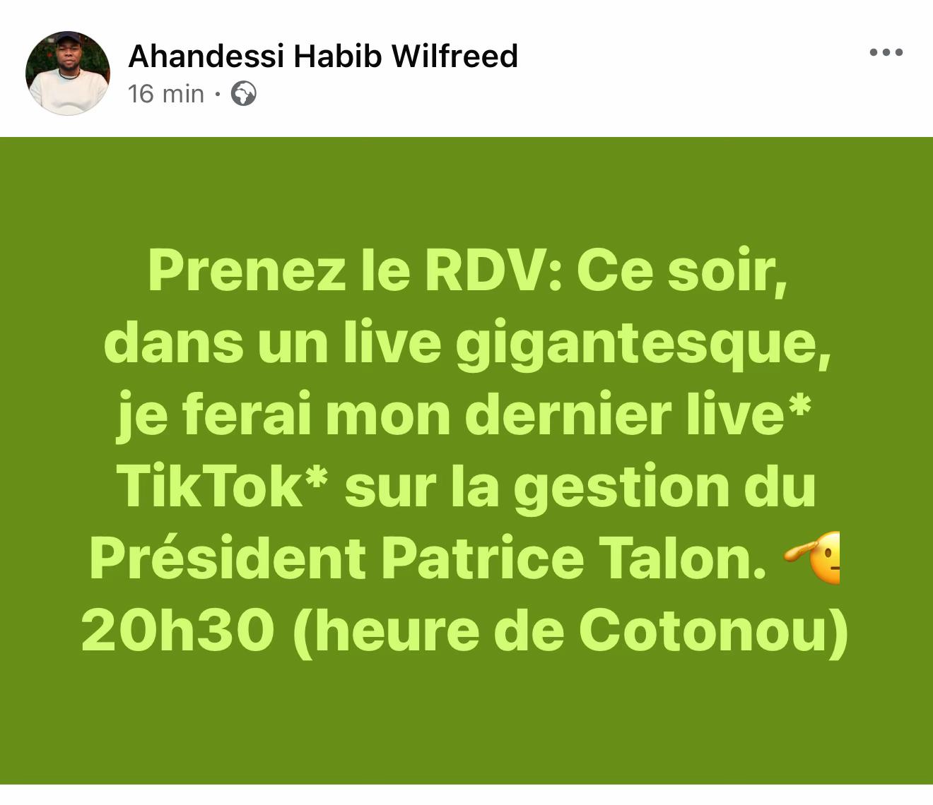 @Maréchal AHANDESSI Habib