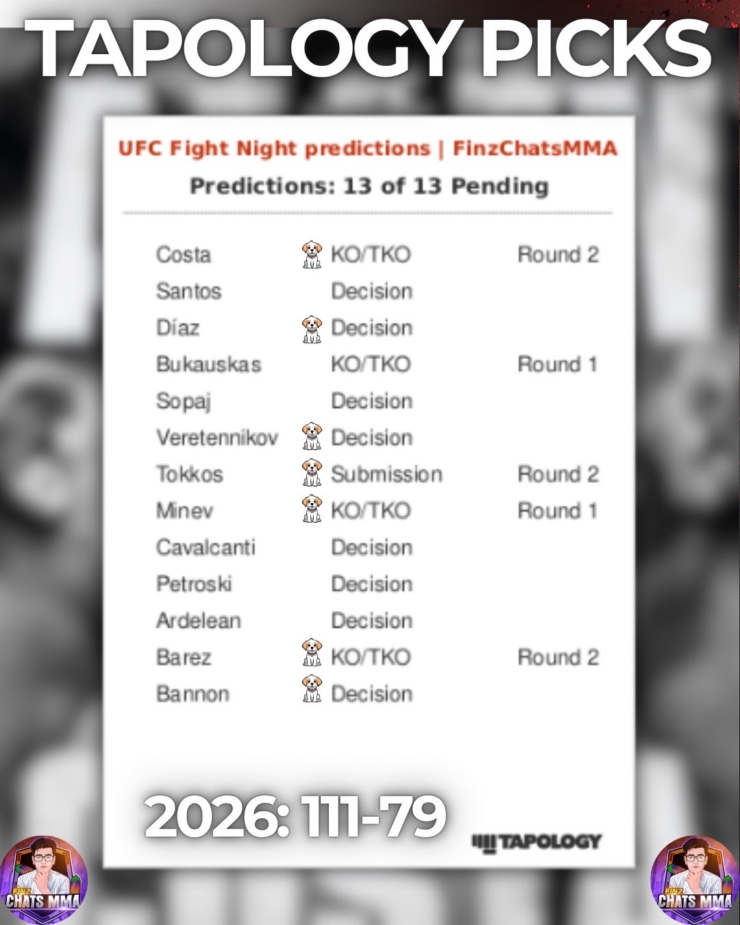 @Finz Chats MMA