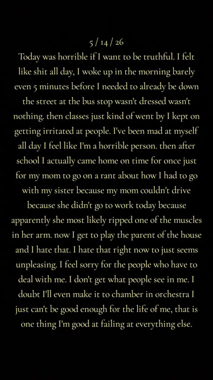 @~The thoughts of none but me~