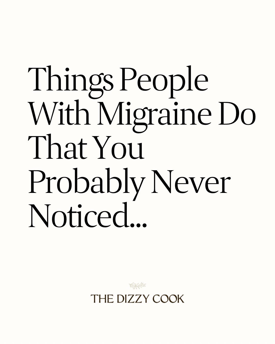 @The Dizzy Cook