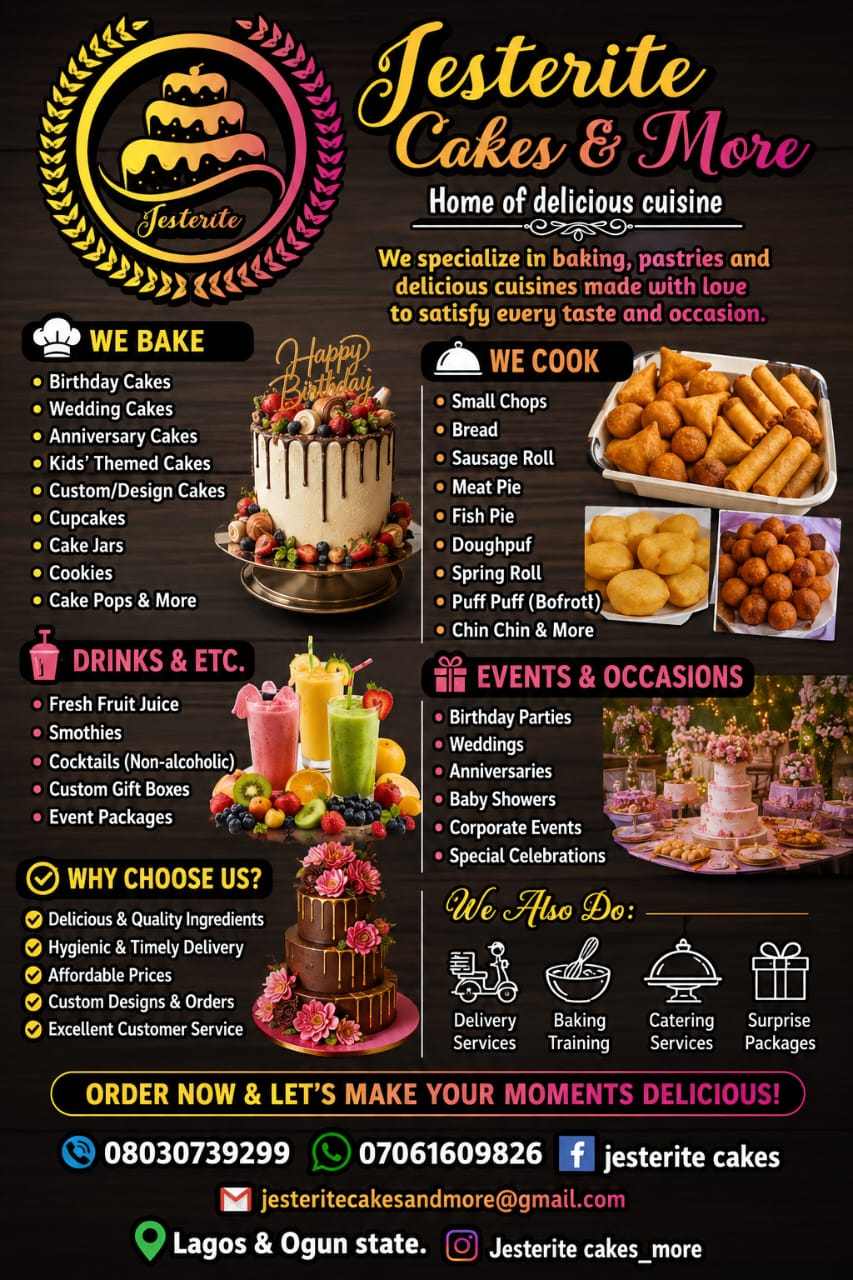 @JESTERITECAKES&MORE