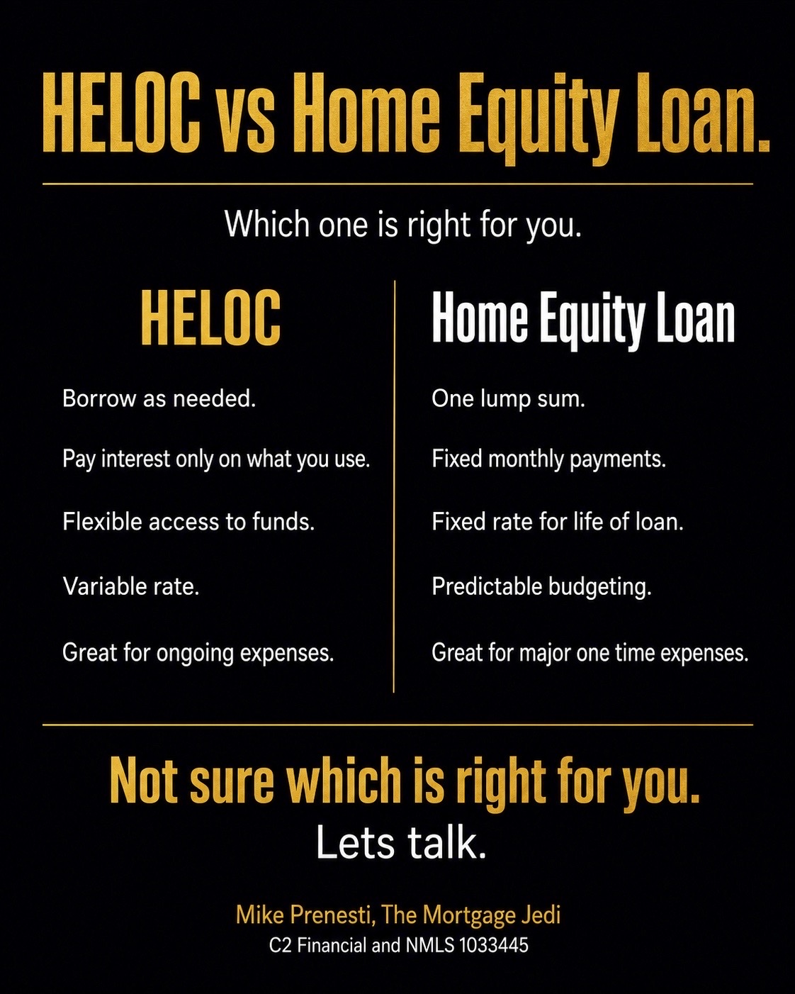 @MikePrenesti The MortgageJedi