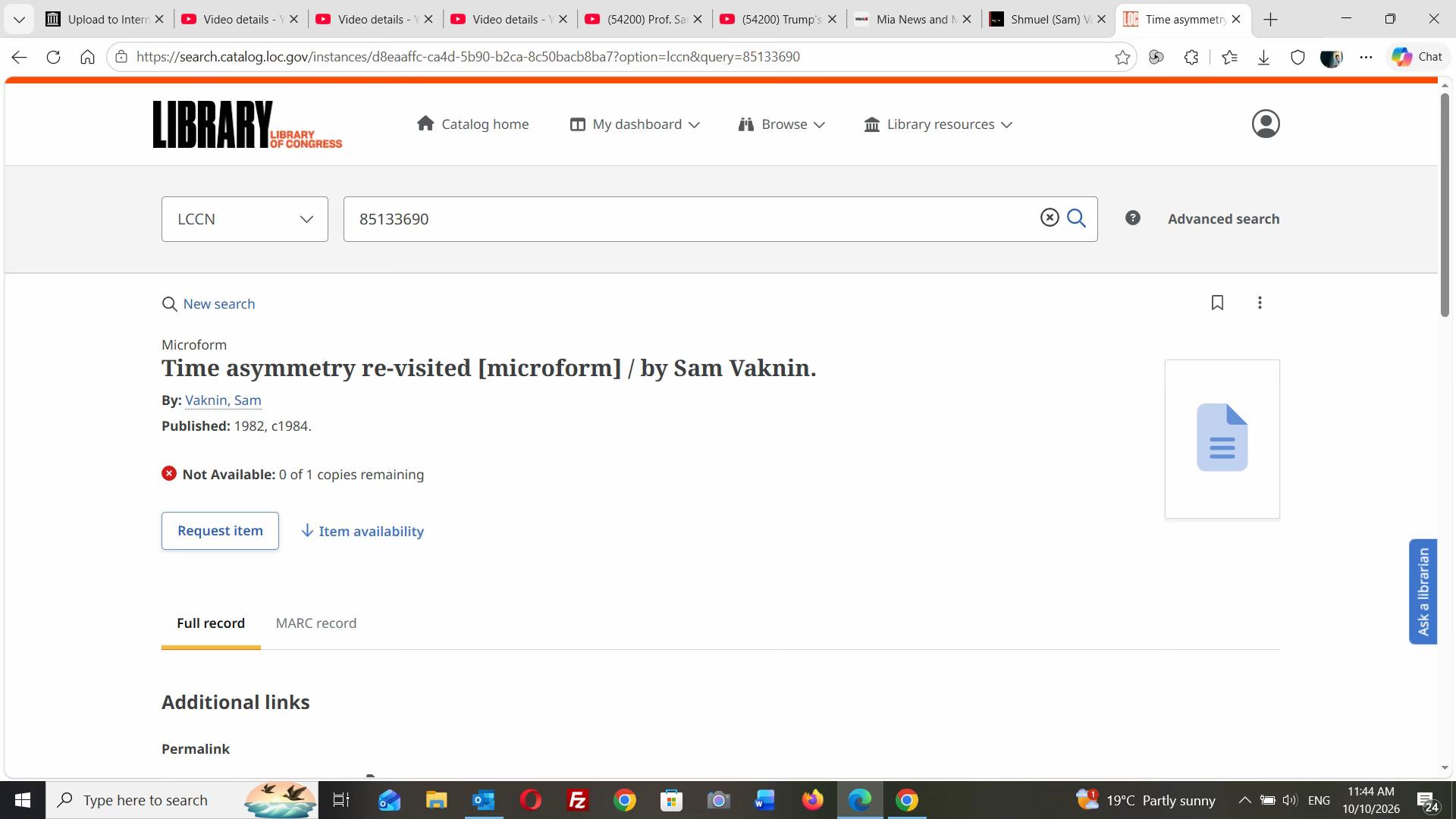 @Prof. Sam Vaknin