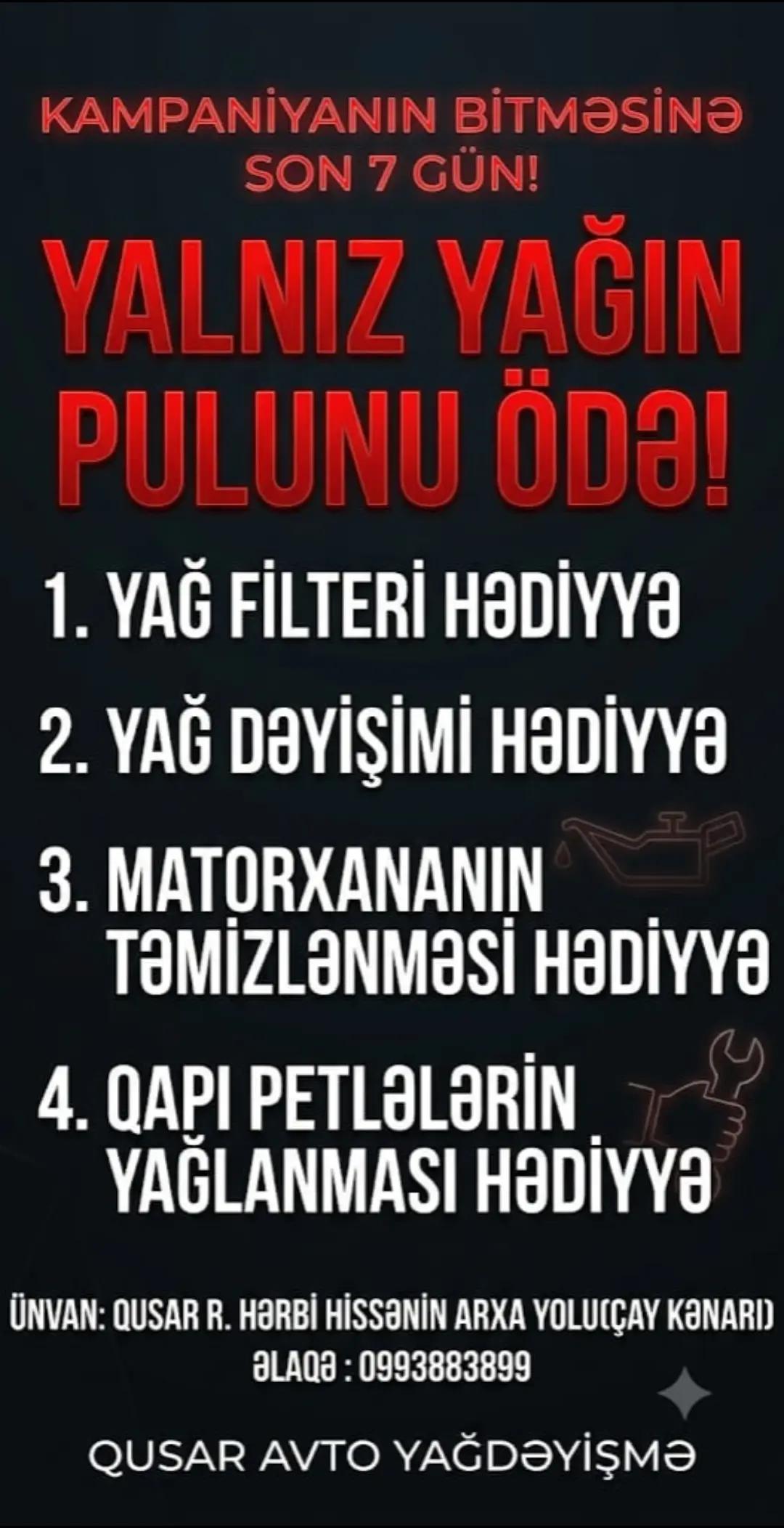 @📌Qusar Auto Yağlama📌