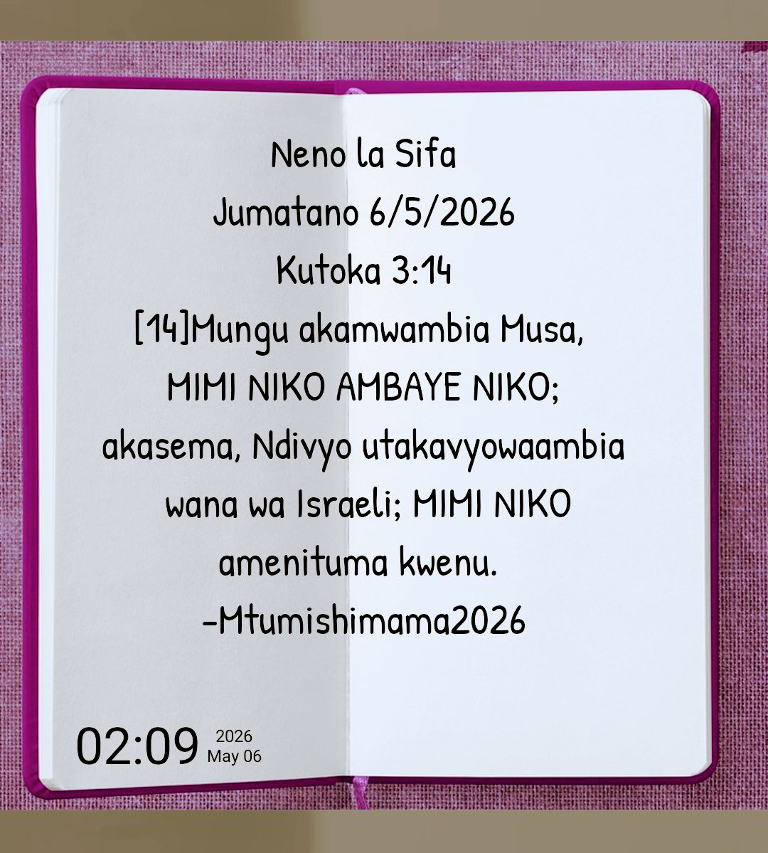 @Mtumishimama Church Online