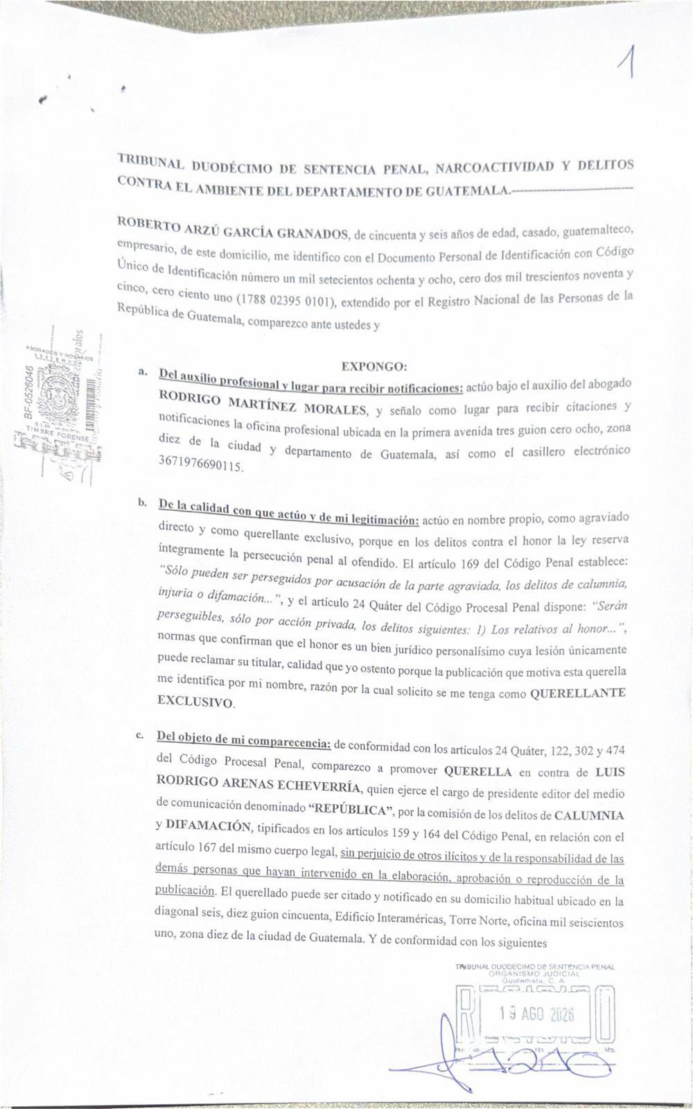 @Roberto Arzú García-Granados