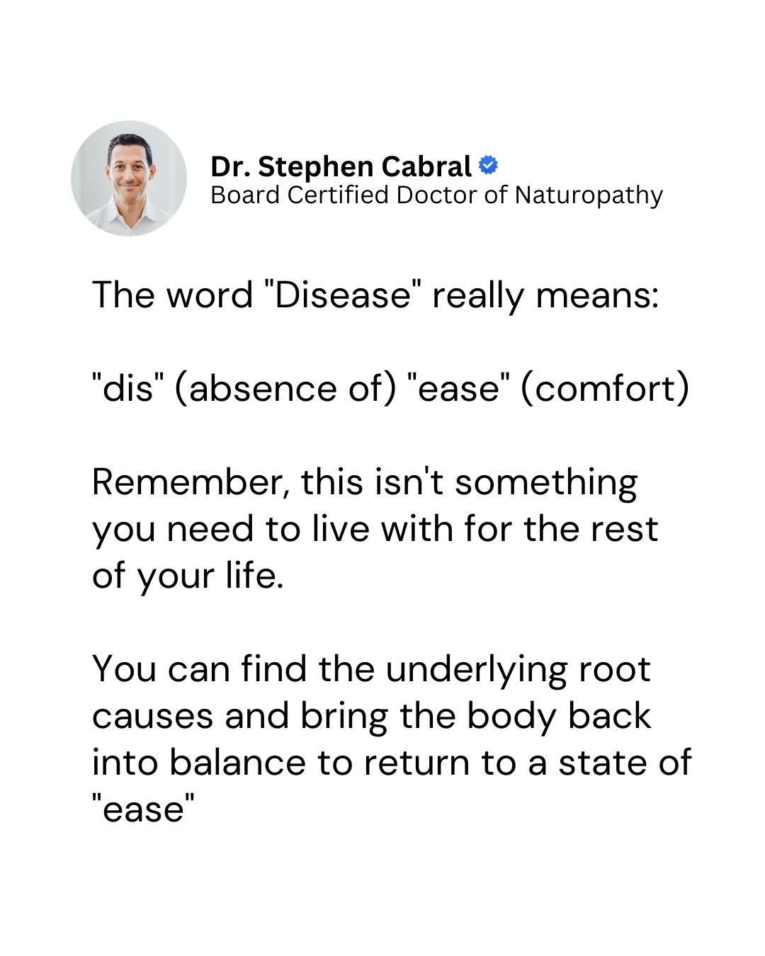 @Dr. Stephen Cabral