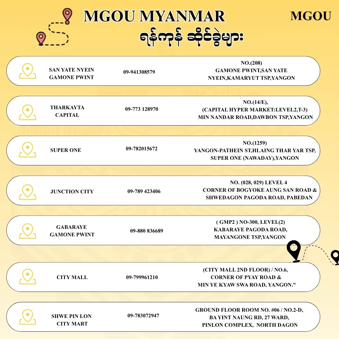@MGOU Myanmar Official