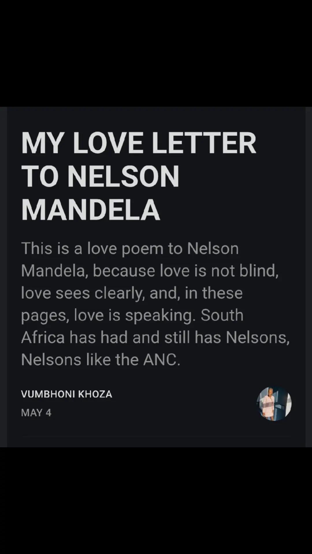 @Vumbhoni Khoza
