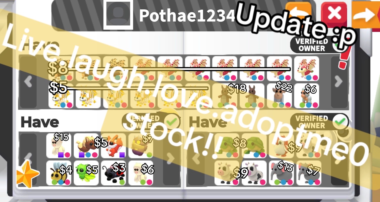 @InMyAdoptMeEra(have stock lmk)