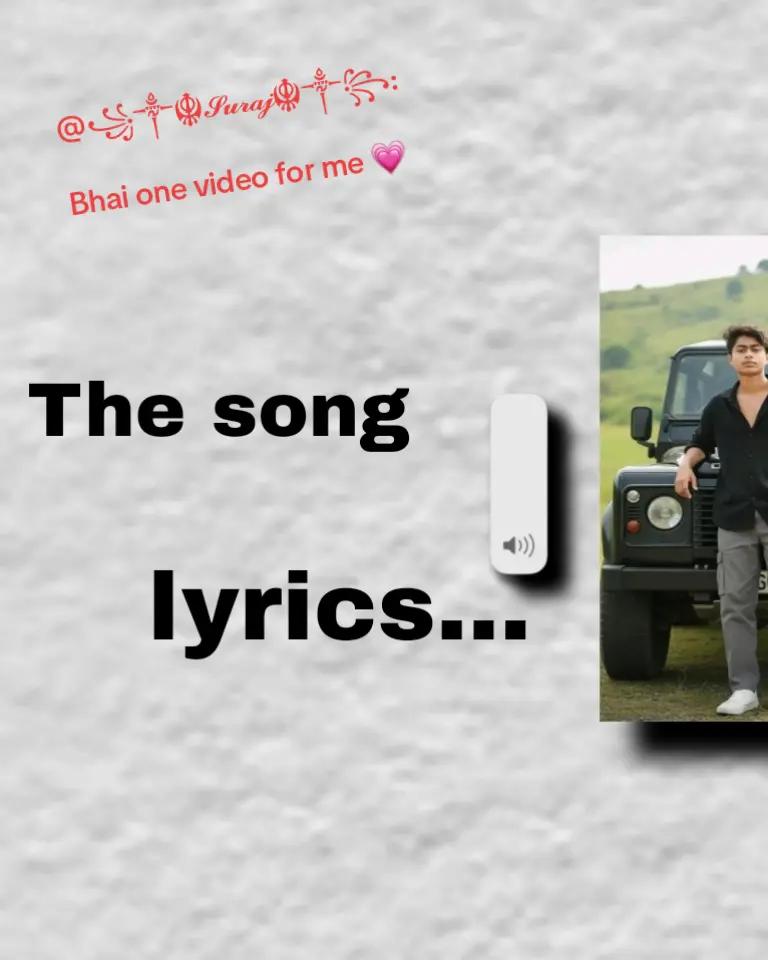@The lyrics....