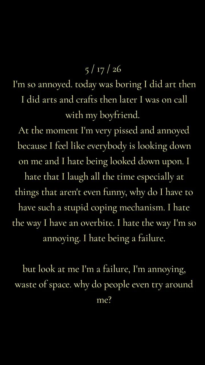 @~The thoughts of none but me~