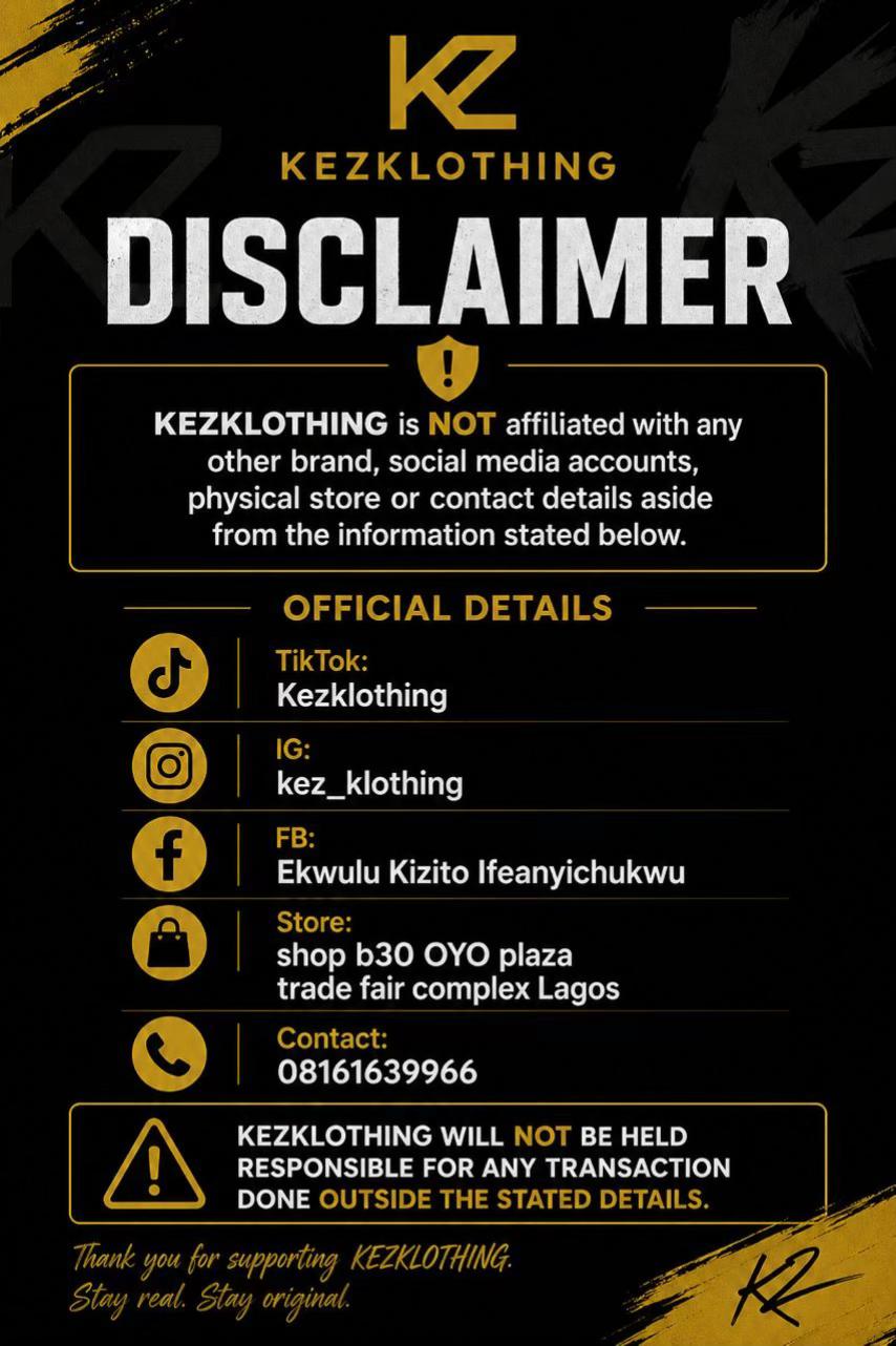 @KEZKLOTHING OF LAGOS